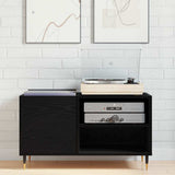 Record Cabinet Black Oak 85 x 38 x 48 cm Engineered Wood 862896