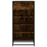 Shoe Rack Smoked Oak 48x38x97.5 cm Engineered Wood 849211