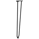 hairpin legs for console tables for Console Table 4 pcs Black 72 cm Solid Steel 4012424