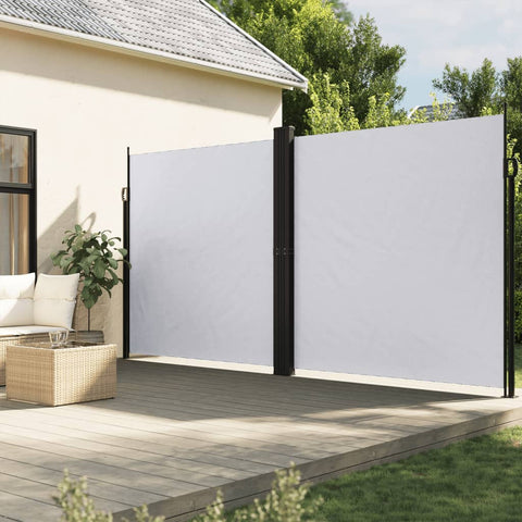ZNTS Retractable Side Awning White 220x1000 cm 4004781