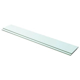 Shelves 2 pcs Panel Glass Clear 100x15 cm 3051583