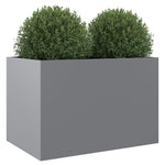 ZNTS Planter Silver 62x47x46 cm Galvanised Steel 841606