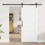 Sliding Door White 86 x 198.5 cm Solid Pine Wood 3333315