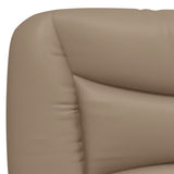 Bed Frame with LED without Mattress "Hvar" Cappuccino 140x200 cm 3213938