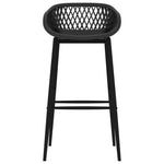 ZNTS 7 Piece Bar Set Black 3057389