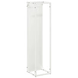 Firewood Rack White 25x25x100 cm Cold-rolled steel 864268