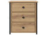 Bedside Cabinet Brown 40 x 36 x 60 cm Solid Reclaim Wood 871259