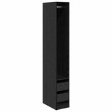 Wardrobe with Drawer Black Oak 50 x 30 x 200 cm Engineered Wood 3403221