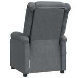 Massage Chair Grey Faux Leather 340165