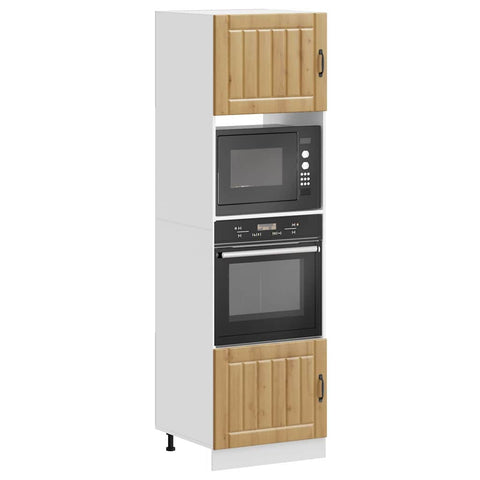 Oven Cabinets 2 pcs Lucca Artisan Oak Engineered Wood 3315050