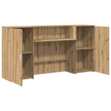 Reception Desk Artisan Oak 200x50x103,5 cm Engineered Wood 3324222