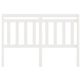 Bed Headboard White 140x4x100 cm Solid Wood Pine 814090