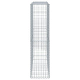 Gabion Basket with Cover 200x50x200 cm Galvanised Iron 3295167