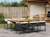 Garden Dining Set Black, Brown, Cream White 3211275