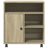 Printer Stand with Wheels Sonoma Oak 60x50x67 cm 840627