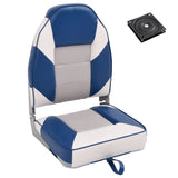 2 Piece Foldable Boat Seat Set High Backrest 3284325