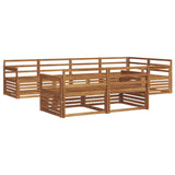 Outdoor Sofa Set 7 pcs Natural Solid Acacia Wood 3373604