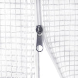 Greenhouse White Polyethylene mesh fabric and galvanised steel 45752