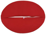 Cushion with Pillow HEERLEN 6 pcs Red Fabric 929660