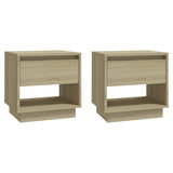 ZNTS Bedside Cabinets 2 pcs Sonoma Oak 45x34x44 cm Engineered Wood 809519