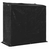 Firewood Rack with Rain Cover 200x100x200 cm Galvanised Steel 4104959