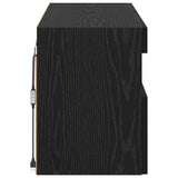 TV Wall Cabinet Black Oak 100 x 30 x 40 cm Engineered Wood 882985