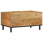 Coffee Table Brown 80x50x40 cm Solid Wood Mango 4017725