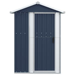 ZNTS Garden Shed Anthracite 126x97.5x177 cm Galvanised Steel 316235