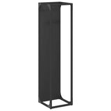 Firewood Rack Black 25x25x100 cm Cold-rolled steel 864267