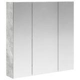 Bathroom Mirror Cabinet Concrete Grey 70 x 14.5 x 70 cm 889090