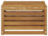 Outdoor Stool Bench Natural 43 x 43 x 37 cm Solid Acacia Wood 900675