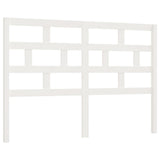 Bed Headboard White 156x4x100 cm Solid Wood Pine 814200