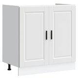 Sink Base Cabinet "Porto" White 80x46x81.5 cm Engineered Wood 853927