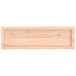 ZNTS Wall Shelf 100x30x cm Untreated Solid Wood Oak 363562