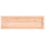 ZNTS Wall Shelf 100x30x cm Untreated Solid Wood Oak 363562