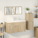 ZNTS 4 Piece Bathroom Furniture Set Sonoma Oak Engineered Wood 3325028