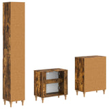 3 Piece Bathroom Cabinet Set ALKMAAR Smoked Oak Engineered Wood 3417428