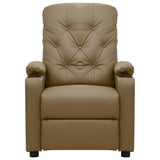 Massage Chair Cappuccino Faux Leather 339131