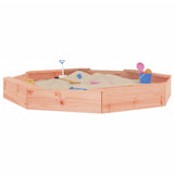 Sandbox with Seats Octagon Solid Wood Douglas 825021