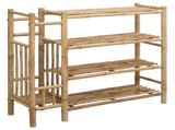 Shoe Rack with Shelf Natural 88 x 27 x 80 cm Bamboo 42028238