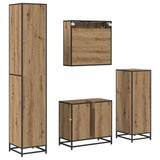 Bathroom Furniture Set 4 pcs Artisan Oak Engineered Wood 3402463