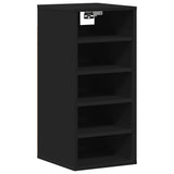 Shoe Cabinets 2 pcs Black 31.5x35x70 cm Engineered Wood 808984