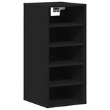 Shoe Cabinets 2 pcs Black 31.5x35x70 cm Engineered Wood 808984