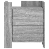 Bedside Cabinet Grey Sonoma 45x50x50 cm Engineered Wood 848288