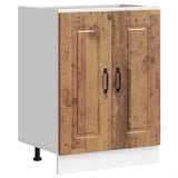 Sink Base Cabinet Kalmar Old Wood 60x46x81.5 cm Engineered Wood 853445