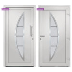 ZNTS Front Door White 98x208 cm 279208