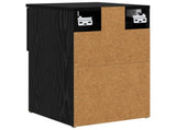 Bed Cabinet 2 pcs Black Oak 29 x 31.5 x 49 cm Engineered Wood 8001100