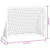 Soccer Goal with Net Red and Black 90x48x71 cm Steel 4007967