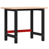 Workbench 100x60x81.5 cm Solid Wood Beech Rectangular 3309660