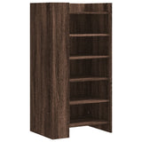 Shoe Cabinet Brown Oak 52x37.5x100 cm Engineered Wood 848450